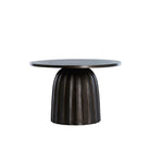 Veglia Matt Dark Brown Low Side Table - Small Light & Living