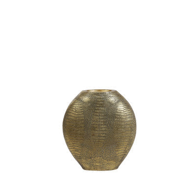 Skeld Antique Bronze Vase Deco Light & Living