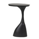 Macau Matt Black Side Table - Large Light & Living