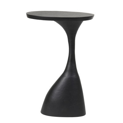 Macau Matt Black Side Table - Large Light & Living