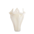 Aiora Glass Milky Cream Vase - Medium Light & Living