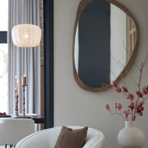 Sonora Wood Oil Brown Mirror - Large Light & Living