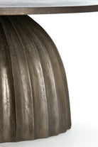 Veglia Matt Dark Brown Low Side Table - Large Light & Living