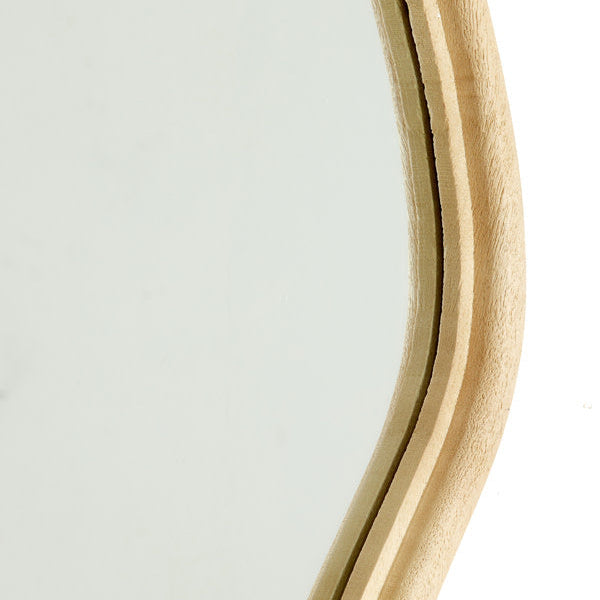 Celano Matt Natural Wood Wall Mirror Light & Living