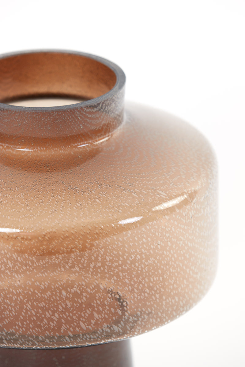 Trasmon Glass Brown Vase - Small Light & Living
