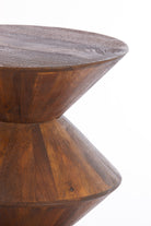 Larus Mango Wood Brown Side Table Light & Living