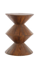 Larus Large Mango Wood Side Table - Brown Light & Living