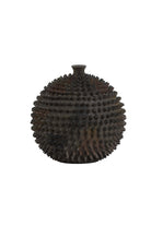 Caldras Brown Deco Jar - Small Light & Living
