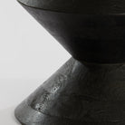 Larus Large Mango Wood  Side Table - Matt Black Light & Living