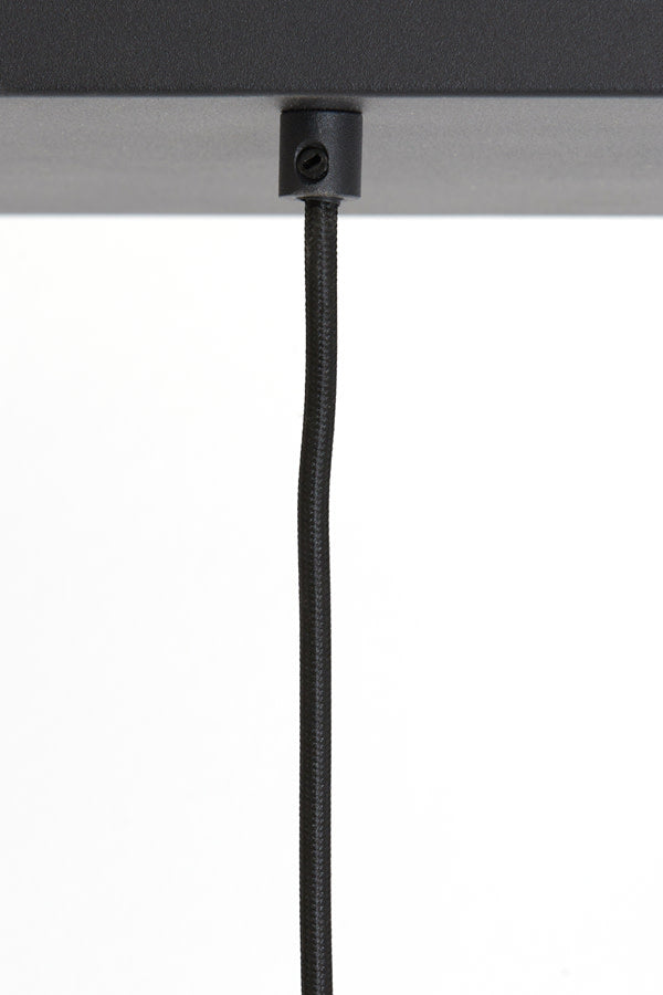 Lekar Black & Smoked Glass 5 Light Pendant Light & Living