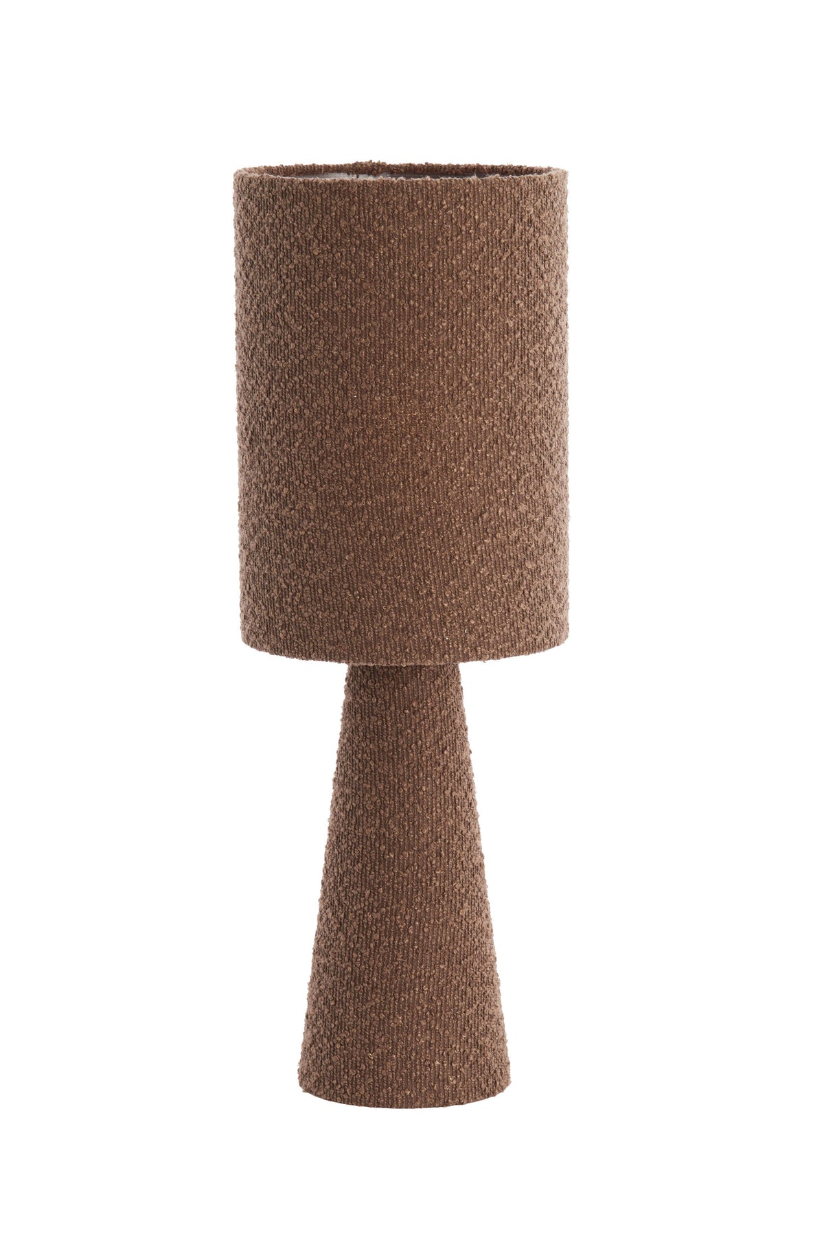 Micky Bouclé Brown Table Lamp Light & Living