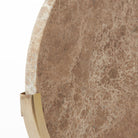 Moreno Marble Brown Ornament On Base - Small Light & Living