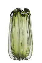 Murela Glass Olive Green Vase - Large Light & Living