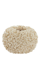 Phylia Cream Deco Vase - Large Light & Living