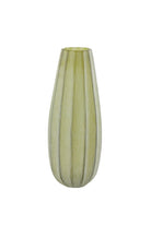 Bradley Glass Olive Green Vase - Medium Light & Living