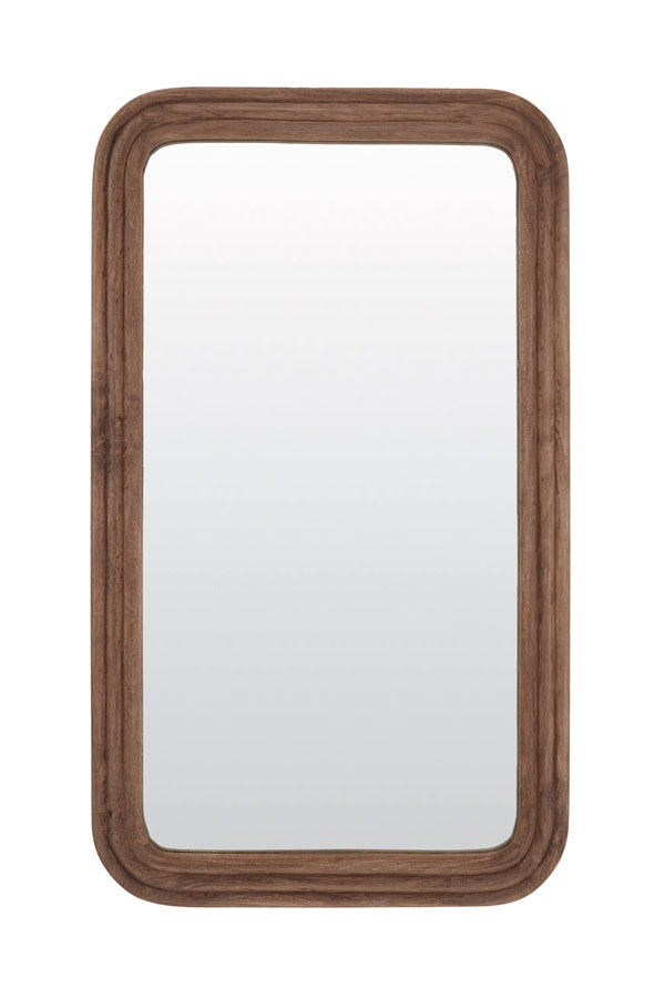 Florias Wood Brown Mirror Light & Living