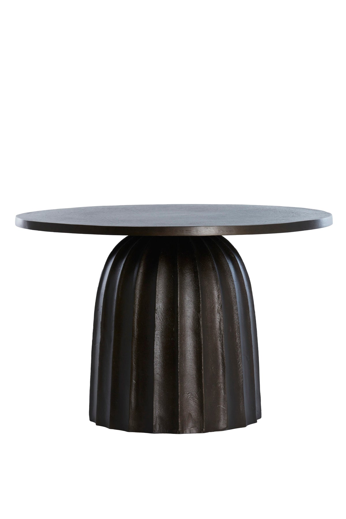 Veglia Matt Dark Brown Low Side Table - Small Light & Living