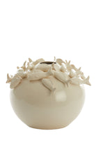 Fish Ceramics Cream Vase Deco - Large Light & Living