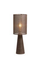 Micky Linen Brown Table Lamp Light & Living
