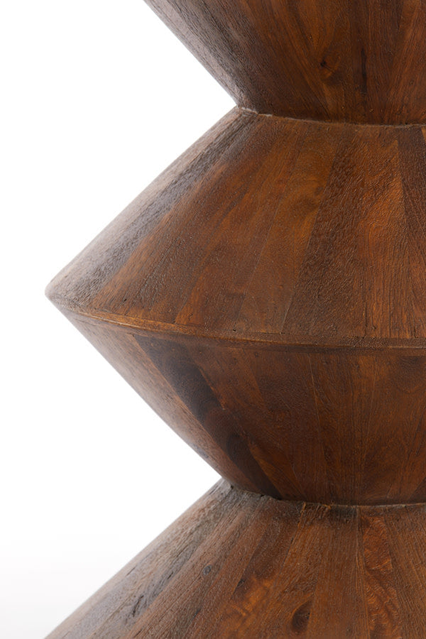 Larus Mango Wood Brown Side Table Light & Living