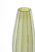 Bradley Glass Olive Green Vase - Medium Light & Living
