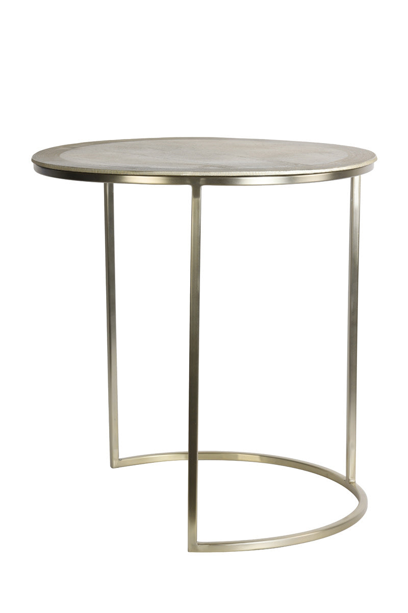 Talca Light Gold Side Table - Set of Two Light & Living
