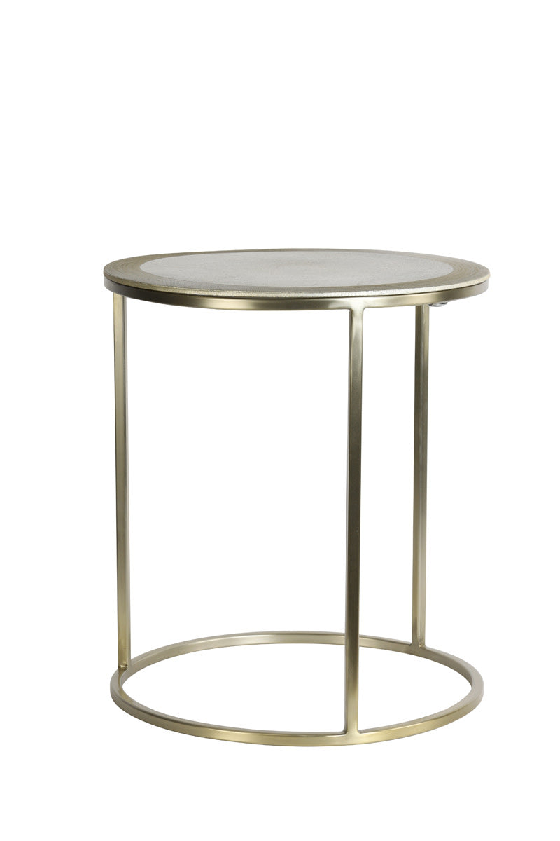 Talca Light Gold Side Table - Set of Two Light & Living
