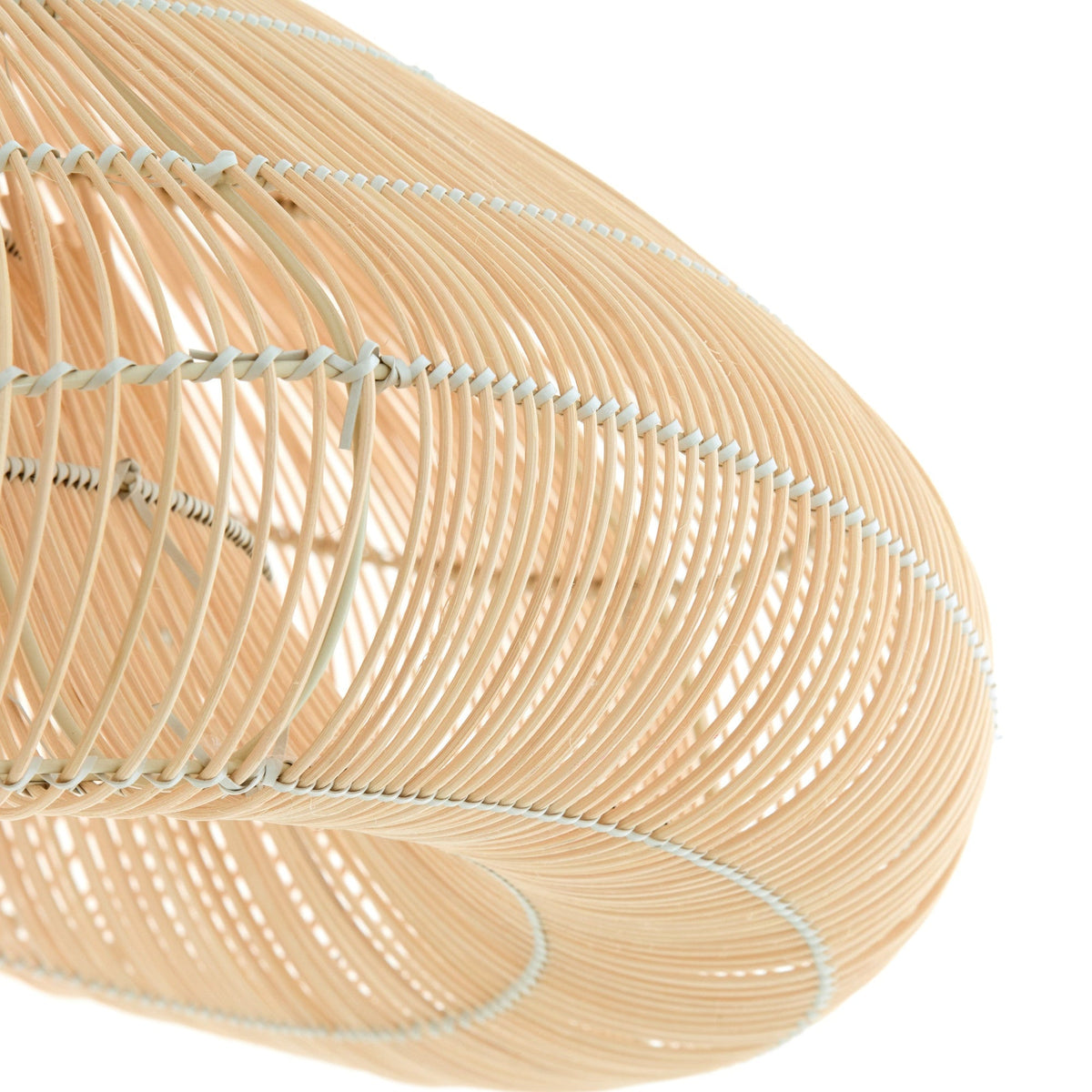 Janzur Rattan Natural Hanging Lamp - Large Light & Living