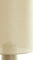 Micky Linen Olive Green Floor Lamp Light & Living
