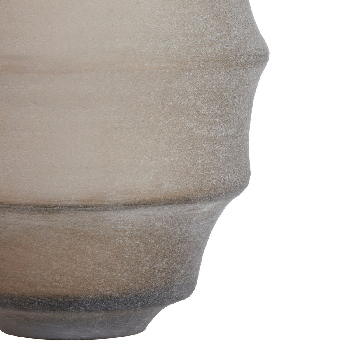 Nayoro Matt Light Brown Glass Vase - Large Light & Living