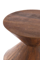 Larus Large Mango Wood Side Table - Brown Light & Living