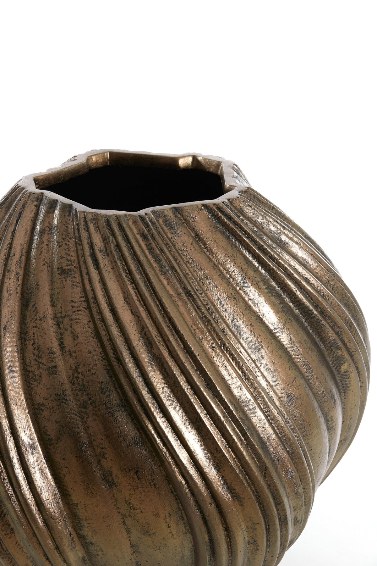 Yatung Antique Bronze Vase Deco - Large Light & Living