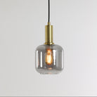 Lekar Antique Bronze & Smoked Glass Single Pendant Light & Living