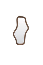 Celano Wood Matt Dark Brown Mirror - Small Light & Living
