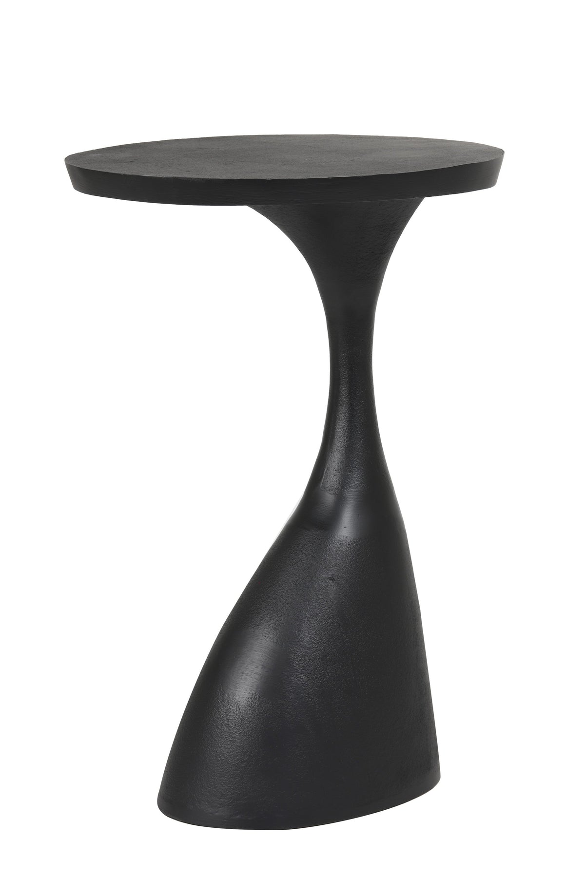 Macau Matt Black Side Table - Small Light & Living
