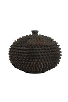 Caldras Brown Deco Jar - Large Light & Living