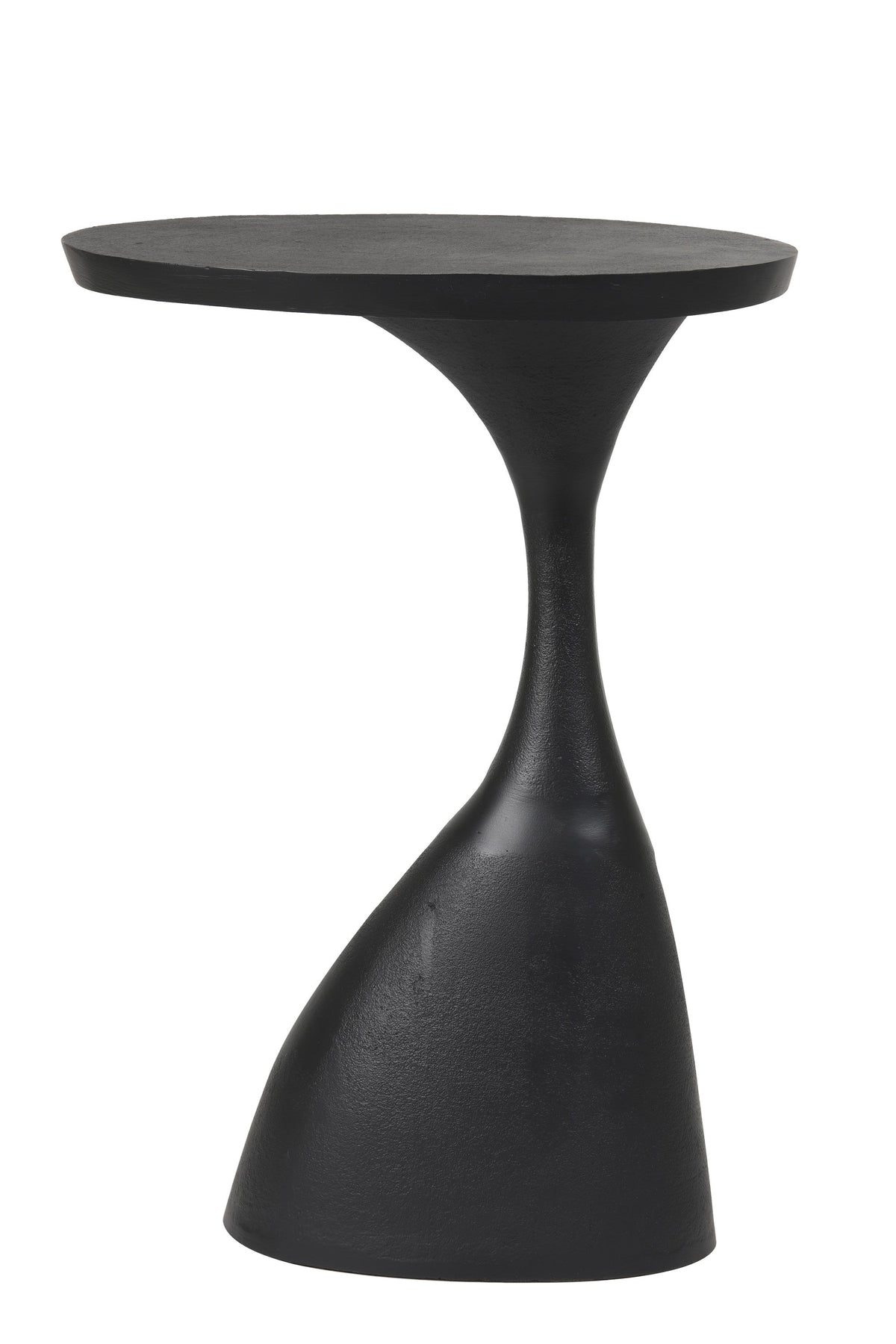 Macau Matt Black Side Table - Small Light & Living