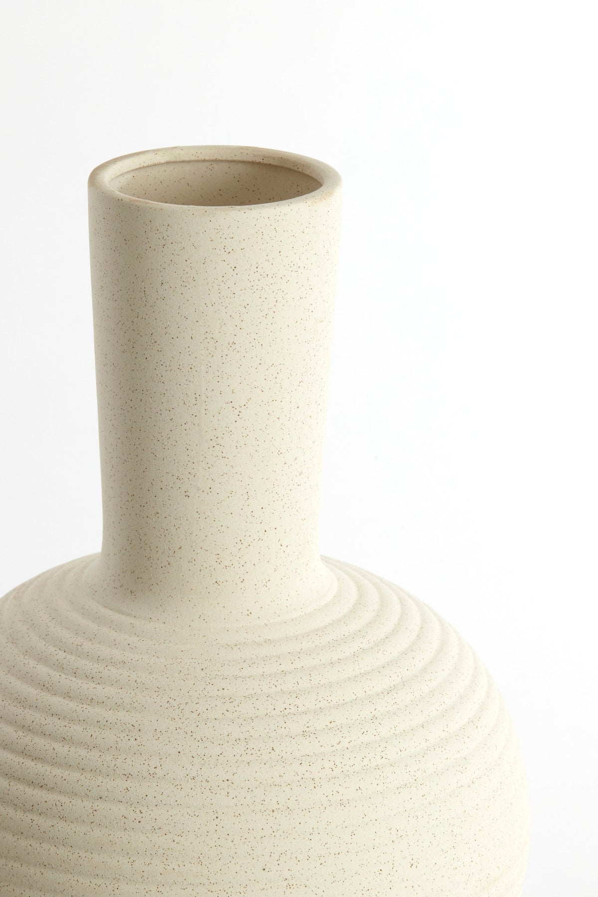 Ulloa Ceramics Matt Cream Vase Deco Light & Living