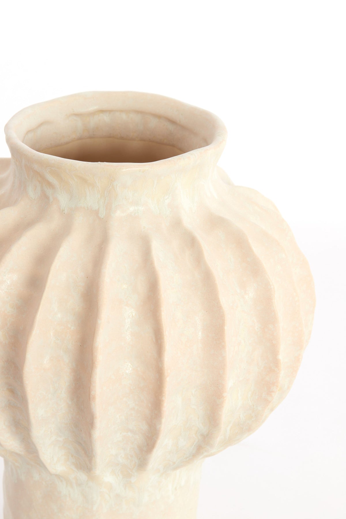 Hakone Ceramics Cream Vase Deco - Small Light & Living