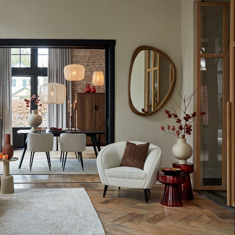 Sonora Wood Oil Brown Mirror - Large Light & Living