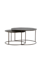 Coffee Table S/2 Talca Dark Brown Light & Living