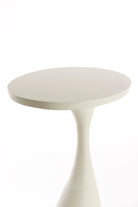 Macau Matt Cream Side Table - Large Light & Living
