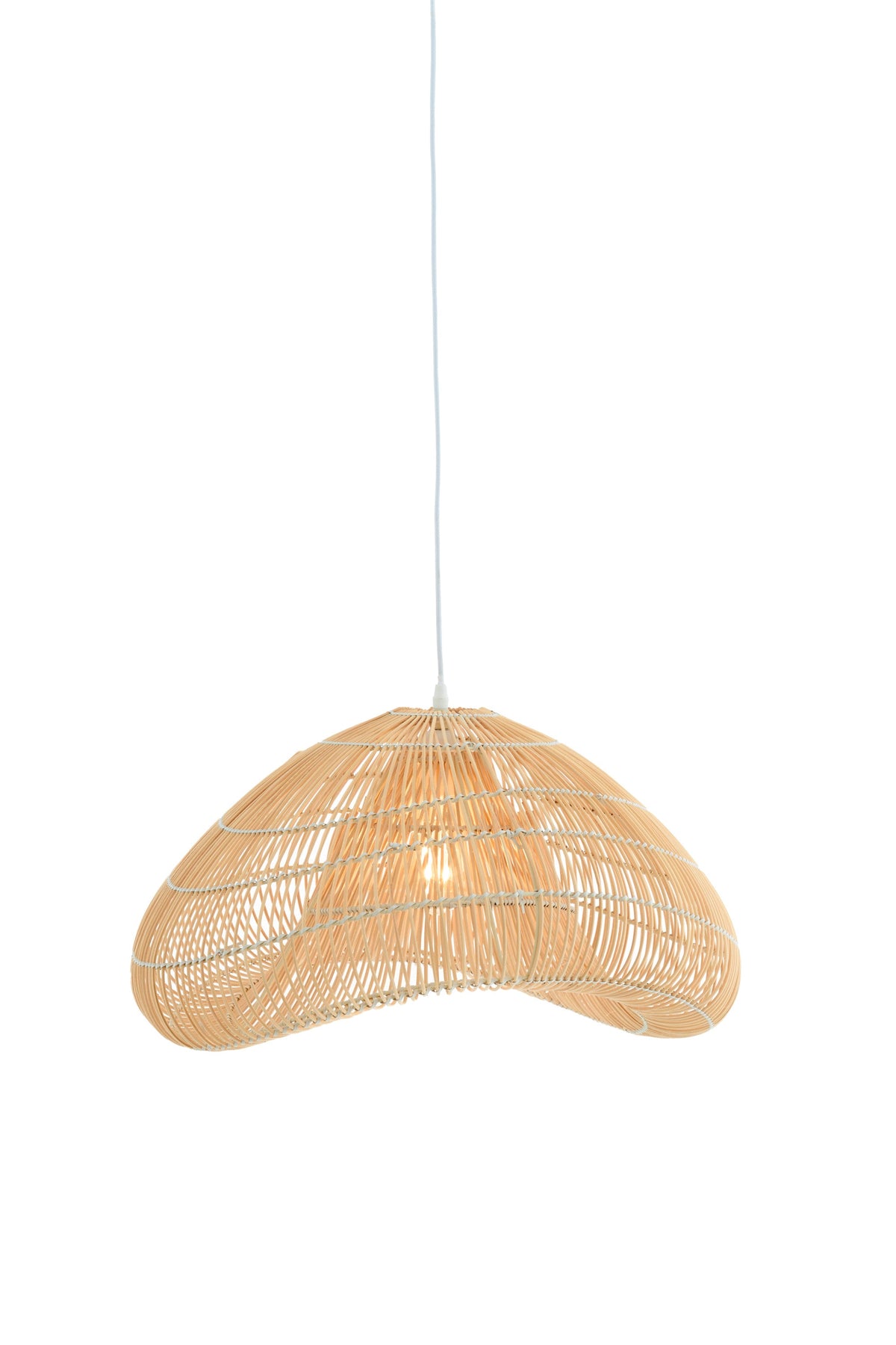 Janzur Rattan Natural Hanging Lamp - Small Light & Living
