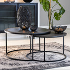 Coffee Table Talca Lead Antique Edge - Set of 2 Light & Living