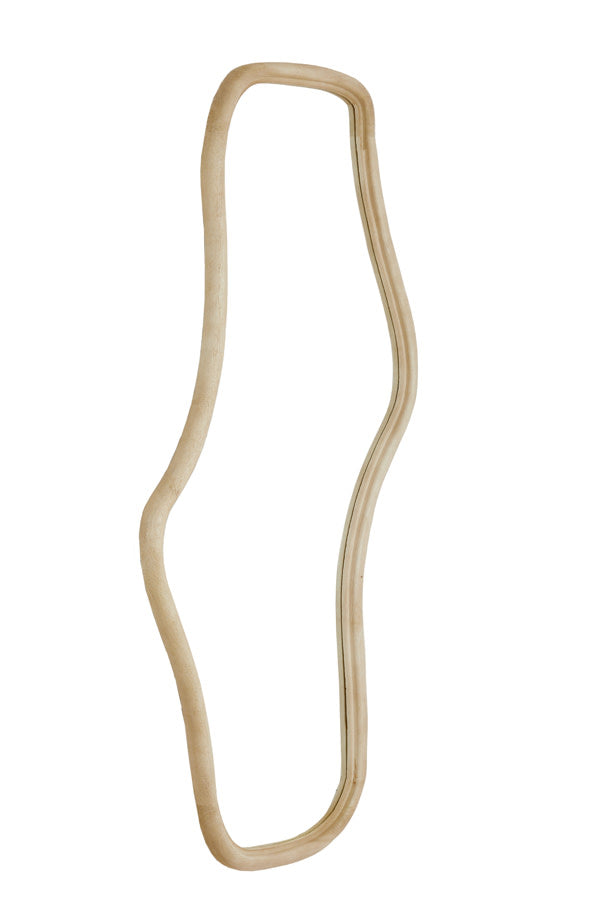 Celano Wood Matt Natural Mirror - Large Light & Living