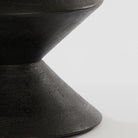 Larus Mango Wood Matt Black Side Table Light & Living