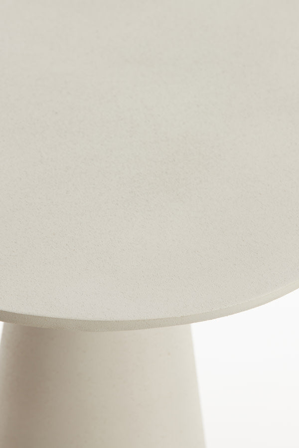 Abala Matt Cream Side Table Light & Living