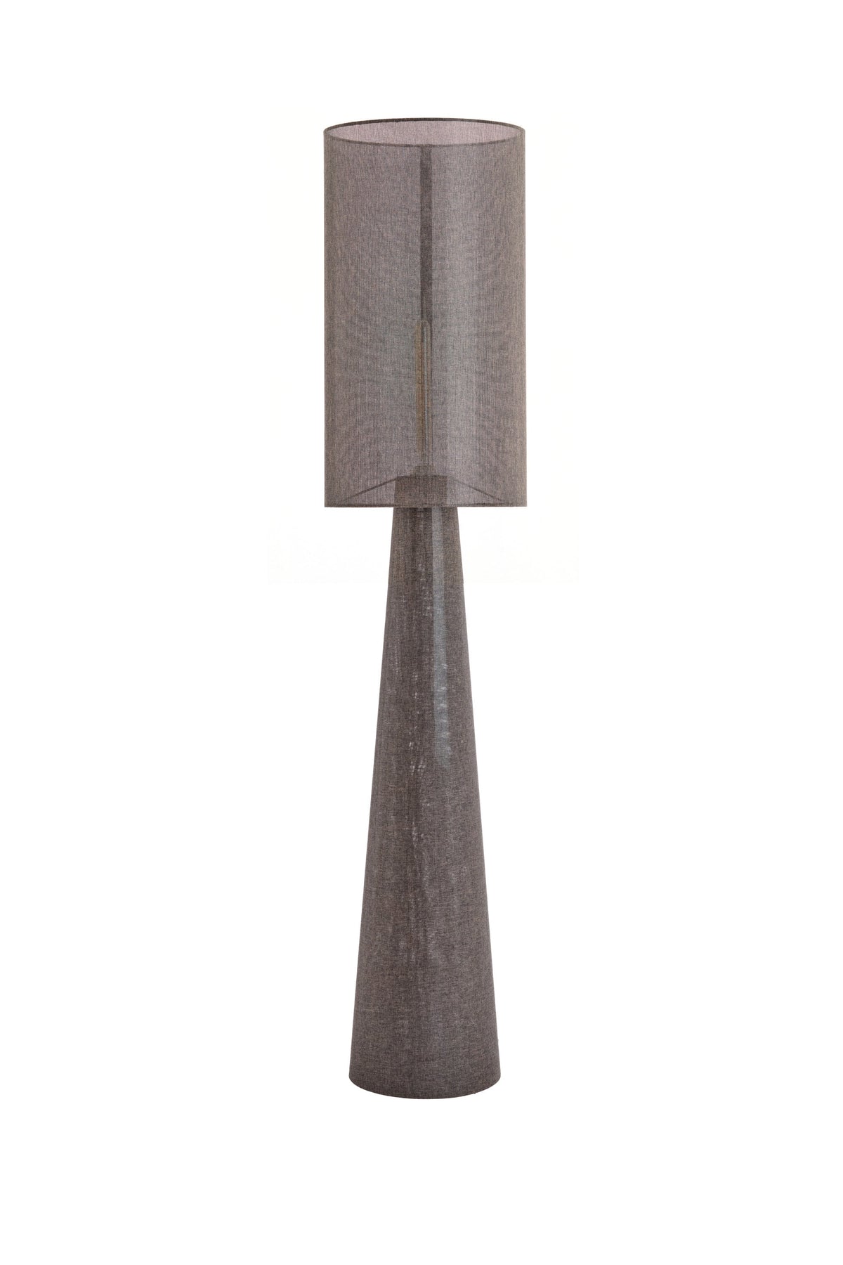 Micky Linen Floor Lamp - Brown Light & Living