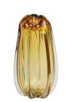 Murela Glass Amber Vase - Large Light & Living