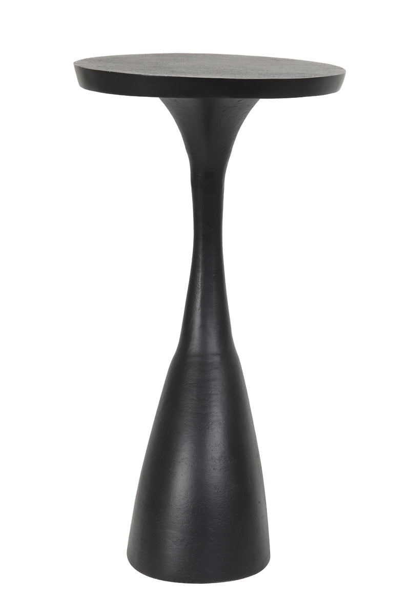 Macau Matt Black Side Table - Large Light & Living